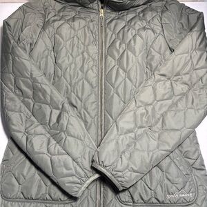 Eddie Bauer Quilted Jacket in Olive Green